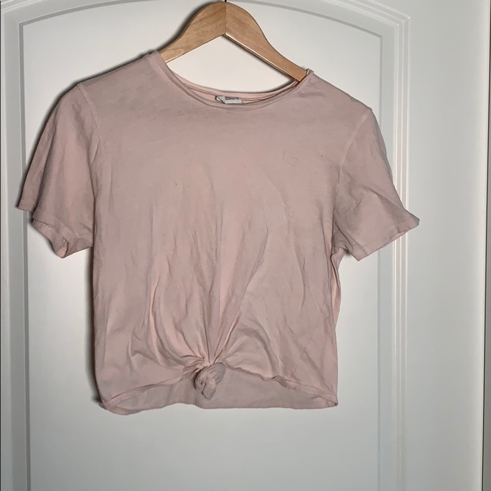 Pink Tied T Shirt